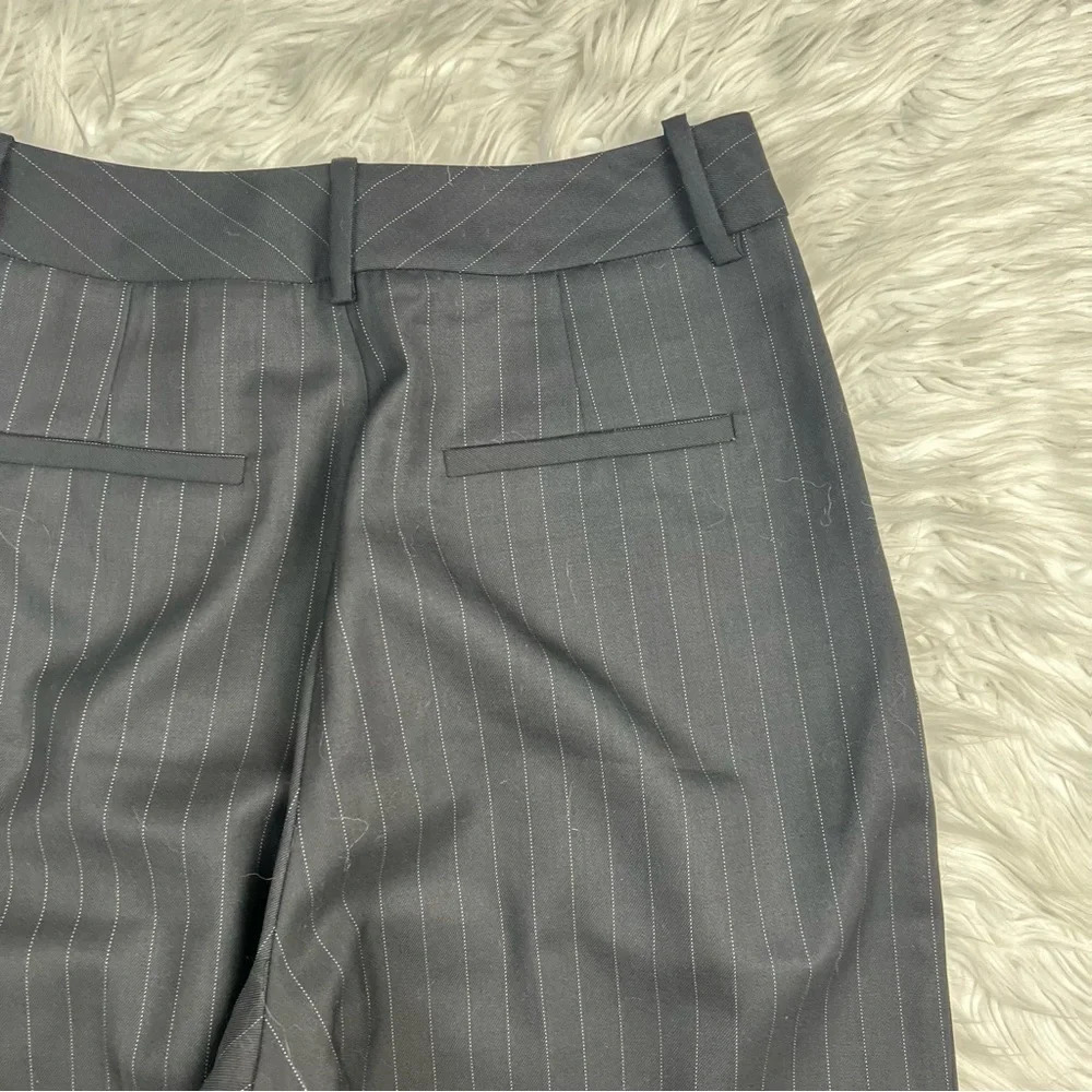 Nili Lotan Etienne Pleated Pinstripe Wool Pant Black Women’s Classic 2 - Picture 10 of 10